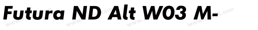 Futura ND Alt W03 M字体转换